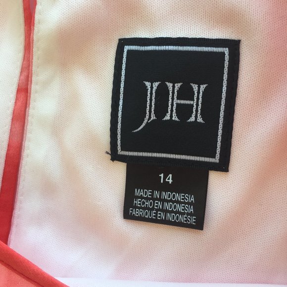 Womens Dress A-line 14 Sheer Abstract *SOLD* - Picture 5 of 7